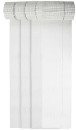 Alfa Treillis fibre de verre – 165 g/m² – 330 mm x 50 m – jaune – 9 pièces | Treillis de renforcement maille 4x4 mm pour enduit de façade extérieur/intérieur, résistant aux alcalis, évite les fissures