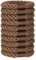 JessLab Haargummiset, 10 Stück Weiche Elastische Haargummis für Frauen Kein Schaden Elastische Haargummis Pferdeschwanz Halter Stretchige Haarbänder Stirnband Zubehör für Mädchen Damen, Braun