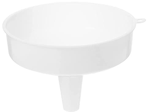 LAVAMI Embudo Embudos de Cocina Embudo de Tarro de masón Aparatos de Cocina Embudos de Metal for llenar Botellas Blanco 25 cm