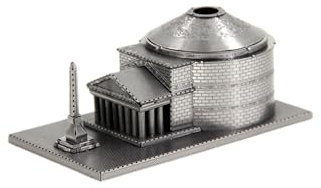 Metal Zone Panteon Roma 3D-Puzzle aus Metall, Modell Panteon von Agripa, Architektur-3D-Metallpuzzle für Erwachsene, 9,82 x 6 x 5,25 cm