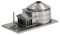 Metal Zone Panteon Roma 3D-Puzzle aus Metall, Modell Panteon von Agripa, Architektur-3D-Metallpuzzle für Erwachsene, 9,82 x 6 x 5,25 cm