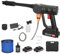 pofluany Cordless Pressure Washer, 24V Portable High Pressure Washers Upgraded New Adjustable Nozzle 300W 725PSI Pressure Washers with 2 Batteries Bucket Water for Car Fence Cleaning Black