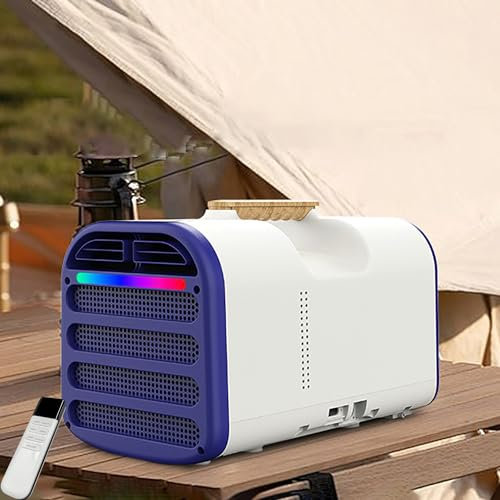 dosiwlatever Portable Small Camping Air Conditioning, 1500W 5200 BTU Fast Cooling Inverter Air Conditioner, Independent Dehumidification, Remote Control, Low Noise