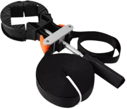 Folpus 90 Degree Band Clamp Belt Clamp, Accessories, Sturdy Picture Frame Clamp Tool for Woodworkings, Strap Length 10m