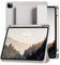 JKSML Funda para iPad Pro de 11 pulgadas 2022/20221/2020 (4ª/3ª/2ª) con soporte para lápices, soporta carga de lápiz 2 y apagado y encendido automático, funda protectora de TPU suave, funda trasera a