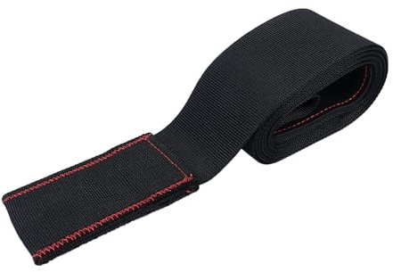 Sarini Cordon d'arc Classique, Cordon de tir à l'arc, Pointe tissée, Longueur 177 cm, Largeur 4,9 cm, Noir