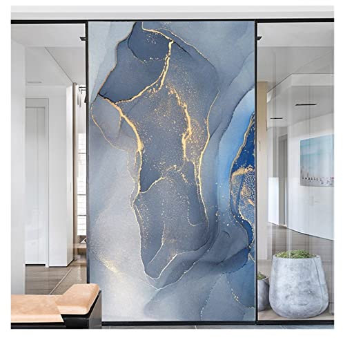 película de Vidrio, Película de Ventana, Pegatina de Vidrio Esmerilado de privacidad, Pegatina Adhesiva de decoración de Grano de mármol for el hogar,Película Decorativa para privacidad de Ventanas(9