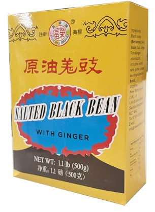 YuanYou Preserved Black Beans with Ginger (Box) 500g