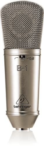 Behringer B-1 Großmembran-Studio-Kondensatormikrofon mit Gold-Sputter