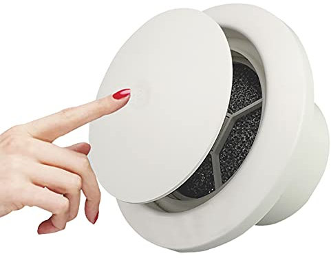 Air Vent Covers - Adjustable Soffit Vent, Round Ceiling Diffuser for Exhaust Fan and Inline Duct Fan, Wall Vent for Home Use, Durable ABS Material