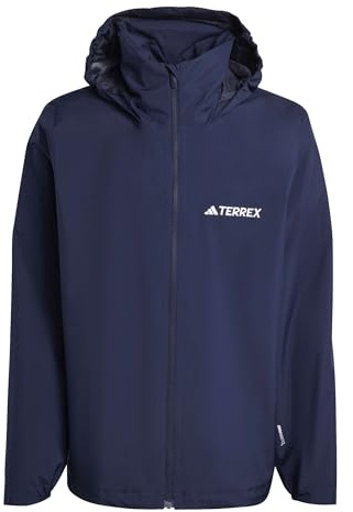 adidas Men's Terrex Multi Essentials 2 Layer Rain Jacket, legend ink, XXL