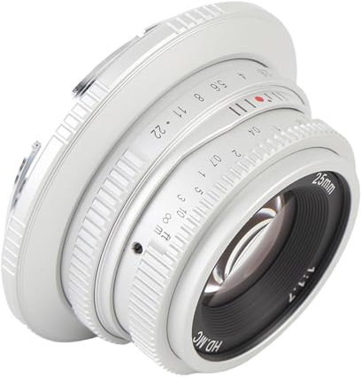 Yctze Grande Ouverture F1.7 LECTES DE Focus Manuel 37,5 Mm Longueur Focale Unique Effet Tourbillonnant Conception Vintage Compacte pour Le Mont RF APS C Format Compatible avec R7 R10