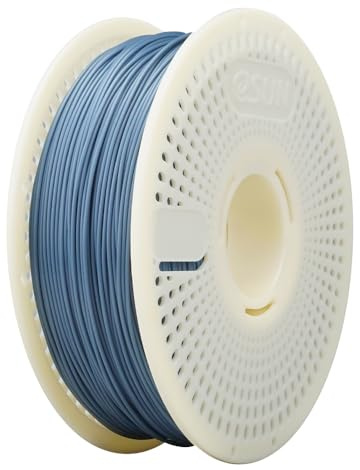 eSUN PLA Nachfüll-Filament und Spulen-Kit, Hellgrau, 1KG | spulenloses PLA 1.75mm und abnehmbarer eSpool+, 1KG Spule (2.2 LBS) Speedy Filament für 3D-Drucker