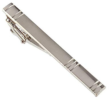 Formal Men's Fashion Alloy Metal Silver Simple Necktie Tie Pin Bar Clasp Clip Business Wedding Suit New Year's Gift