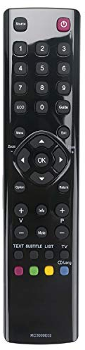 Vinabty RC3000E02 Mando a Distancia Compatible con Thomson para TCL L19E4103 L24D3260F L24D3270 L32D3260 L32E5300 L32F3300 L32M11PVR L32P60U L40D3260F L40E3000F L40E5200F L40M11FPVR L40P60UF