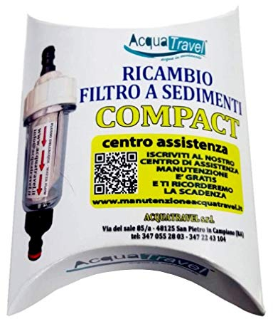 Acquatravel Ricambio per Filtro A SEDIMENTI Compact CARICO Acqua Camper