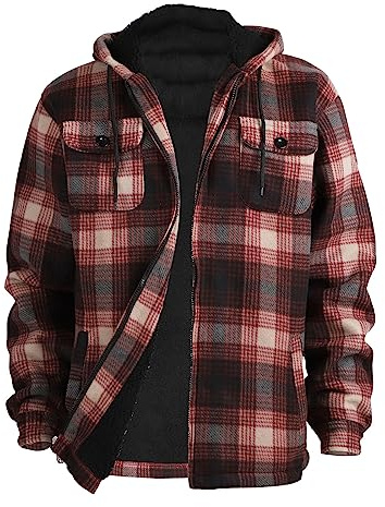 Fleece Kapuzenpullover für Herren Reißverschluss leicht unsere langärmelige aktive Herrenjacken Sport voller Reißverschluss Pullover