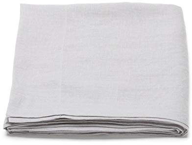 LinenMe Leinen Bettwäsche Kühl Grau 180x275 cm - Bettlaken ohne Gummizug - Leintuch 100% Leinen, Hergestellt in Litauen