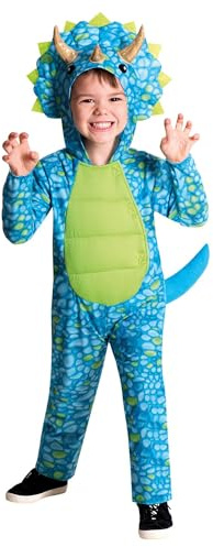 (PKT) (9912033) Child Blue Dino Costume (3-4yr)