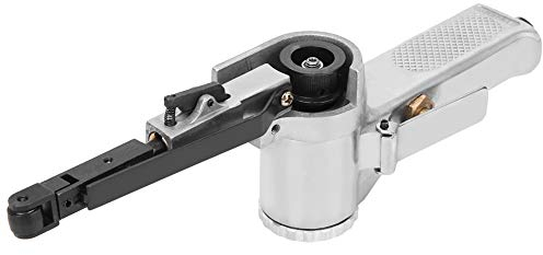 LANTRO JS Ponceuse à bande pneumatique, ponceuse de polissage pneumatique, largeur de bande de 10 mm ponceuse à bande AIR/lime à doigts pour le meulage, la coupe et le façonnage de la surface des pi