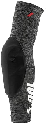100% Unisex-Adult Teratec Elbow Guards Heather Grey/Black-M Ellenbogenschützer, Schwarz, ESTANDAR