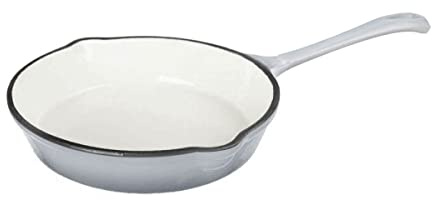 KING HOFF Emailliert Bratpfanne Pfanne (Weiß, 20 cm)
