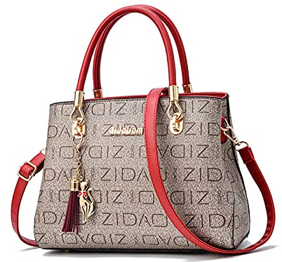 NICOLE & DORIS Elegante Handtasche Mode Schultertaschen Designer Frauen Umhängetasche Shopper Tote Tasche Damen Neue Henkeltasche mit Quaste Anhänger