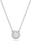 Swarovski Una Anhänger, Rhodinierte Damenhalskette mit Klaren Swarovski Kristallen
