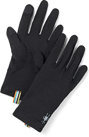 Smartwool Handschuhe aus Merinowolle, Touchscreen-kompatible Winterhandschuhe für Damen und Herren, Schwarz, Large
