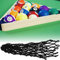Haofy Pool Table Pockets, 6Pcs Set Net Pocket Long Service Life Billiards Table Pocket for Billiards, Billiards Mesh Bag (Schwarz)