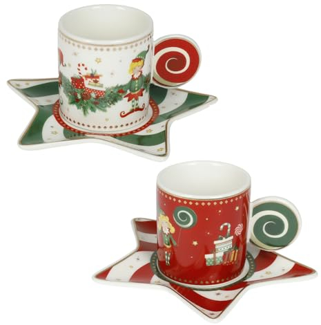 BRANDANI Tazza The Elfomagia Set 2 Pezzi 170ml Porcellana