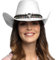 Boland Chapeau de cowboy Django pour adulte, chapeau western pour costumes de carnaval, carnaval et fête à thème, Blanc