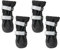 Spark Paws Wasserabweisende Hundeschuhe für mittelgroße und große Hunde, rutschfeste reflektierende Hundestiefel für Regen, Schnee, Wandern, 4er-Set - Black, B