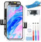 Display für iPhone 11 LCD Bildschirm Ersatz 6,1 3D FHD Touchscreen Digitizer Bildschirm Rahmenbaugruppe mit Reparaturwerkzeugen (Modell A2111, A2223, A2221)