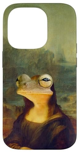 iPhone 14 Pro Funny Frog Art Parody Graphic Case