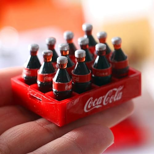 Miniaturen Bier Becher 12 STK Bierglas Miniatur Bier Mini Getränke Bierschale Schöne Plastikbier Becher Modell für Puppenhaus (Cola)