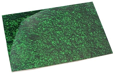 TOYANDONA 44 x 29cm Grünes 3-lagiges Schlagbrettmaterial Für Akustikgitarre Aus Acryl Pvc Verformungsfestes Selbstgemacht Gitarren Schlagbrettblatt Mit Schutzfolie Für Kratzschutz