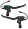 Tissting 1 Paar Handgriff Bremshebel mit 2Pin Wasserdichter Stecker Aluminium Legierung Elektro Scooter Bremshebel Links Rechts Bremsgriff für 2 Rad Elektro Scooter(185mm/7,3 Zoll)