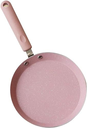 SHOUKAII Sartén de Metal de 6 pulgadas, sartén antiadherente, sartén for huevos, utensilios de cocina Kicthen prácticos for el hogar, restaurante, Wok rosa (Size : 28.5 * 28.5cm)