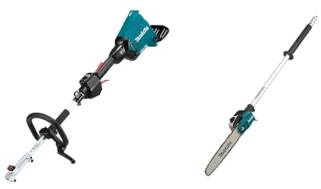 Makita DUX60Z Twin 18V (36V) Li-Ion LXT Brushless Split Shaft - Batteries and Charger Not Included & 191T38-7 Pole Saw Attachment EY403MP