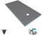 Receveur de douche à carreler 140 x 90 WEDI Fundo Primo rectangle écoulement excentré + bonde verticale + kit d'étanchéité