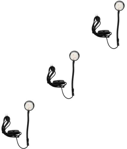 BESPORTBLE 3St kleines Aquarium Licht led ligts led-light klemmlamp Clip-Aquarium-Lampe Aquariumlampe für den Haushalt kleine Fischbecken Kleine Aquarienlampe Praktische Aquarienlampe Plastik