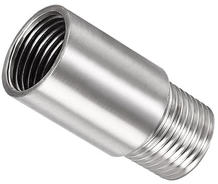 MACHSWON Shower Head Extension Arm,50mm Shower Arm Extension Shower Head Extender 304 Stainless Steel 1/2PT Male to 1/2PT Female Thread