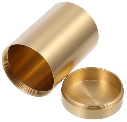 Holibanna Kupferteedose Teeblatt Aufbewahrungsbox Aus Hochhartem Kupfer Tragbar Und Luftdicht Für Zuhause Und Teeladen Multifunktionales Teegefäß Mit Deckel