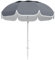 Outsunny 2m Beach Umbrella Portable with Sand Anchor, Adjustable Height & Tilt Beach Parasol with Carry Bag, UPF50+ UV Protection Sunshade Shelter, Grey