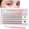 Sixstarhair Pre Glued Eyelashes 119pcs Self Adhesive Cluster Lashes Kit with Tweezers Natural Individual Eyelashes No Glue Needed Wispy Reusable Press on Lashes Easy to Apply 10-14mm