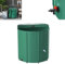 Froadp 750L Regentonnen Faltbare Regenwassertonne mit Deckel & Skala, Matte Plane, Wasserspeicher Wassertank für Gartenbewässerung, Eisbaden Tonne, Regenwasserfass inkl. Ablassventil(Grün)