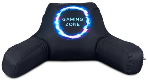 rucomfy Beanbags Cuddle Cushion, Gaming Designs, Ergonomic Soft Support Pillow. D40cm x W80cm x H30cm (Gaming Zone)
