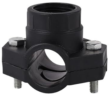 1pc Clamp Saddle Drain Adapter OD 25mm 32mm Pipe Convert 1/2''3/4 Female Thread Water Splitter Repair Reducing Coupling(25mm-1I2 Inch)