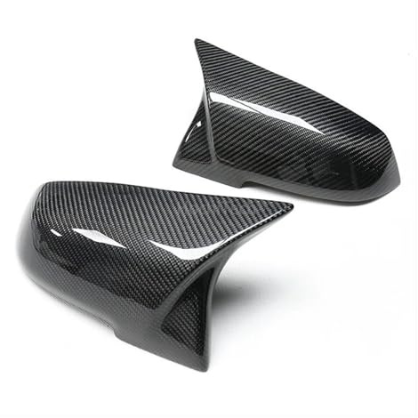 Außenspiegelabdeckung Für 1 2 3 4 Serie Für F20 F30 F31 F32 F36 2012 - UP 320i 328i 330d 335i Für M3 Für M4 Look Ersatz Stil Spiegel Abdeckung(Carbon fiber pattern)